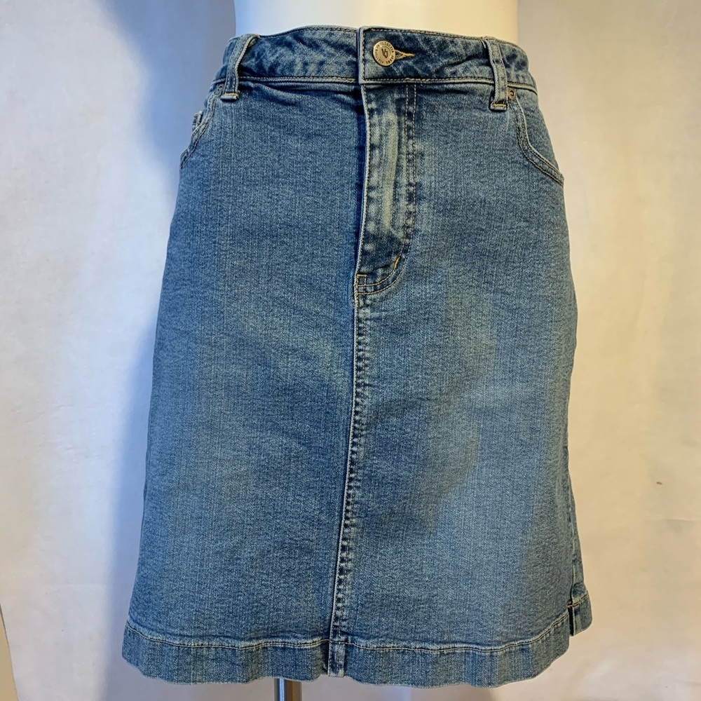 Venezia A-line denim skirt